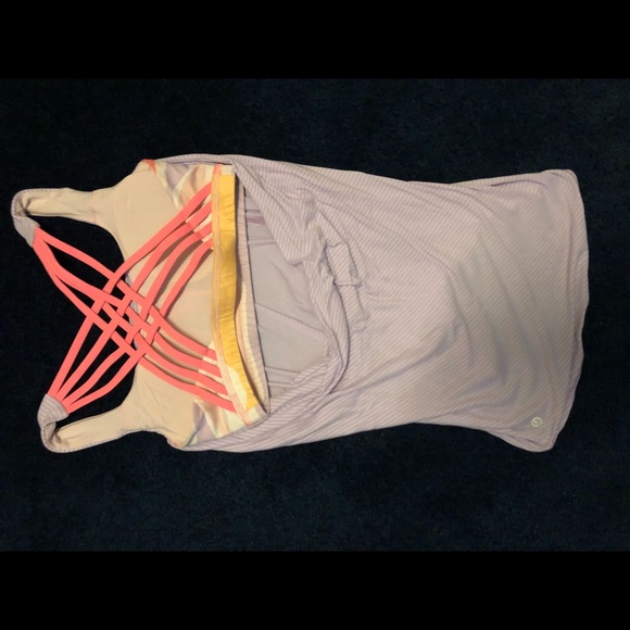 lululemon athletica Tops - Lululemon Tank Top with built in Bra Size 2